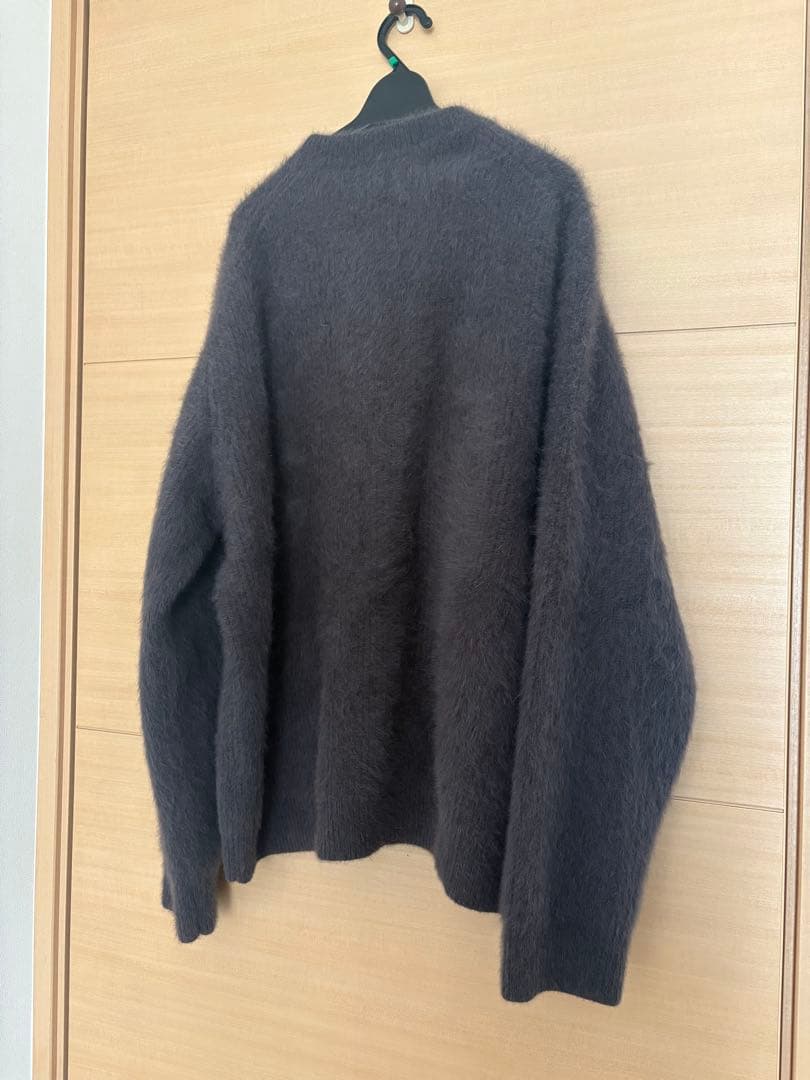 トップス 23AW LIDNM FOX CASHMERE KNIT DEEP MOCHA