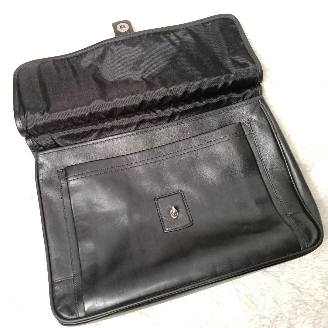 希少■COACH オールレザー 2WAY ブリーフケース ビジネスバッグ