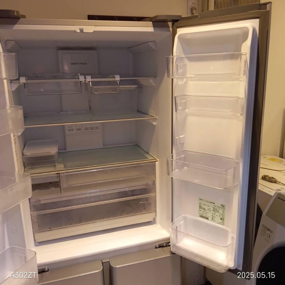 A037★2022年製★アクア　4ドア　冷蔵庫　観音開き　シルバー　ファミリー
