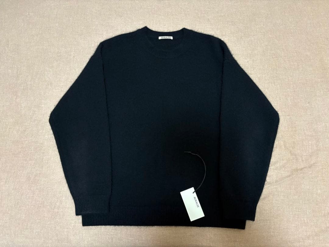 トップス AURALEE BABY CASHMERE KNIT P/O