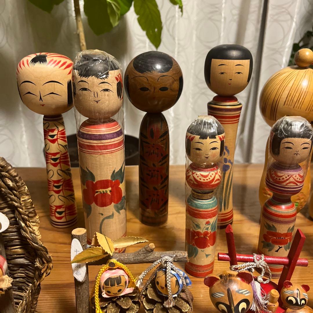 昭和レトロ　こけし　人形　伝統　まとめ売り