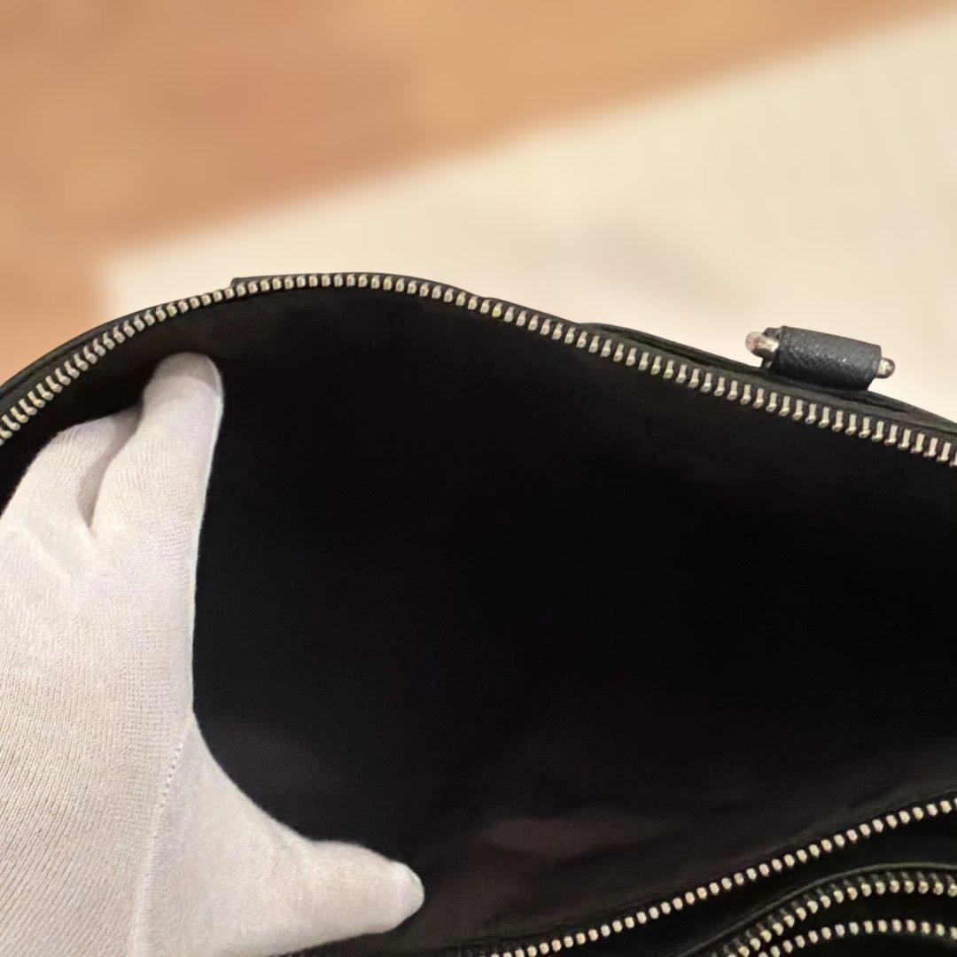 【美品】コーチ　ビジネスバッグ　2way レザー　ブラックカラー