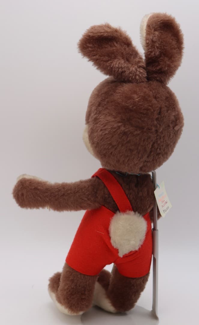 シュコー・ビゴベロ1964年代 ウサギ男の子 ぬいぐるみ 赤いオーバーオール