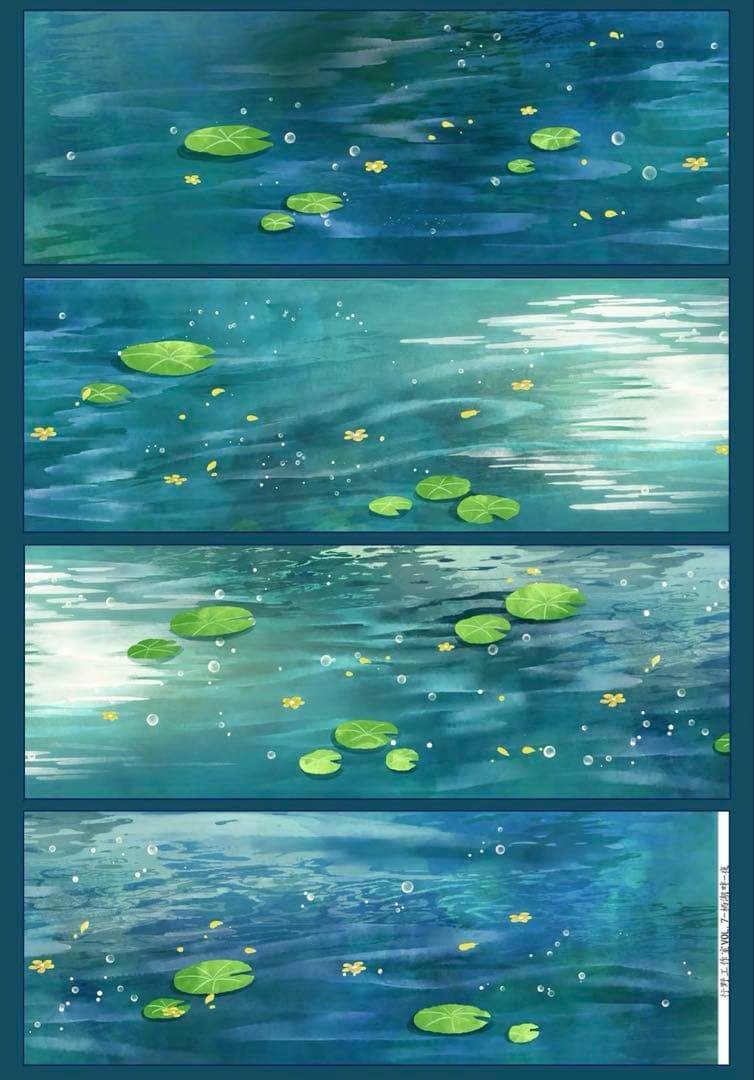 【9415】海外　マステ　6m巻　貝殻光マスキングテープ　夜　湖面　背景系