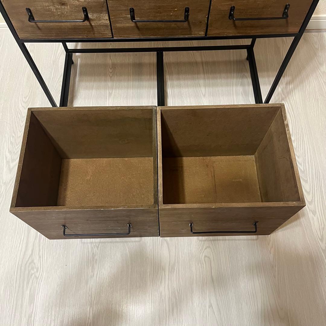 salut! アイアンウッド5ドロワーマルチラック