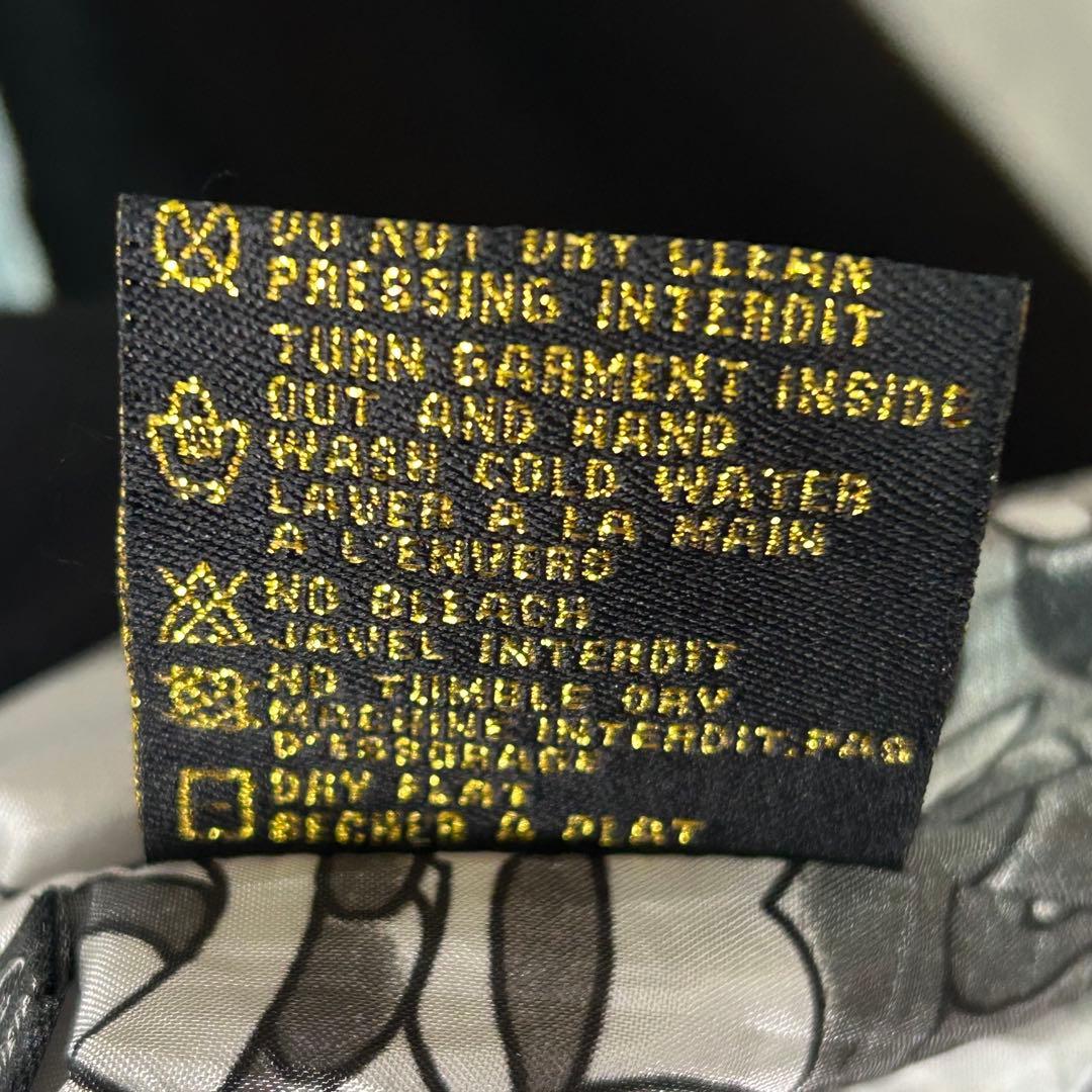 Ed Hardy スカジャン 両面刺繍 黒 水色