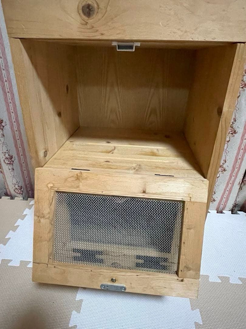 野菜ストッカー　野菜収納　野菜保存　カントリー　パイン材