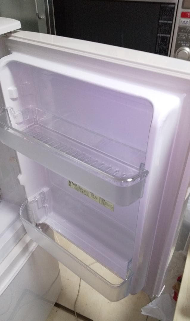 SHARP 冷蔵庫【137L】つけかえどっちもドア SJ-D14C-W ホワイト