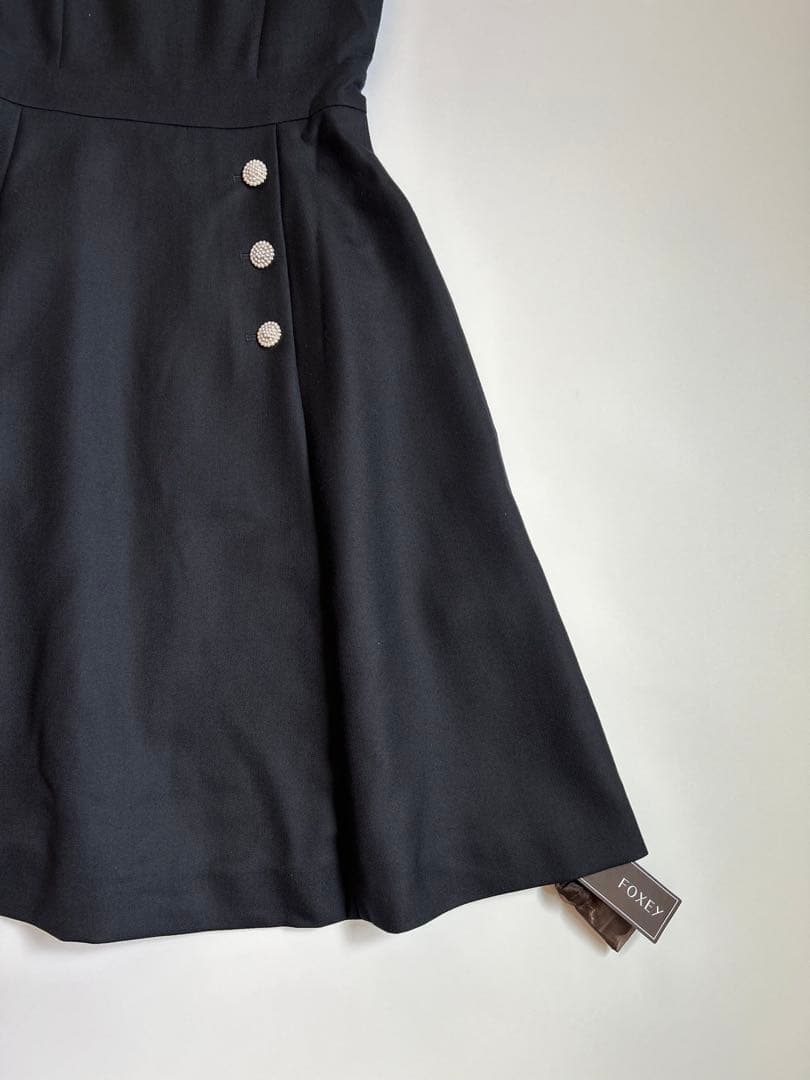 近年モデル♡Foxey フォクシー　Mond Dress 2021　濃紺　パール
