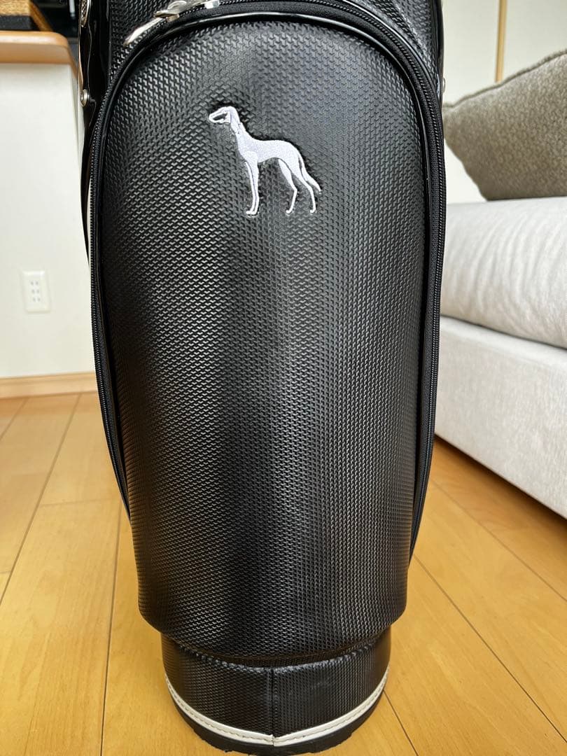 美品adabat アダバット カート型キャディバッグ　ブラック　9型　エナメル