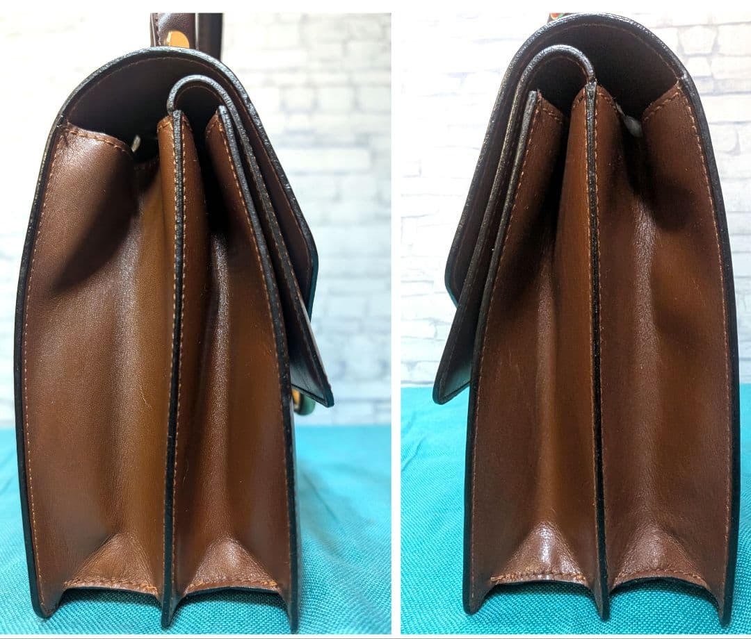 美品♥希少♥セリーヌ ハンドバッグ レザー ガンチーニ フォーマル CELINE