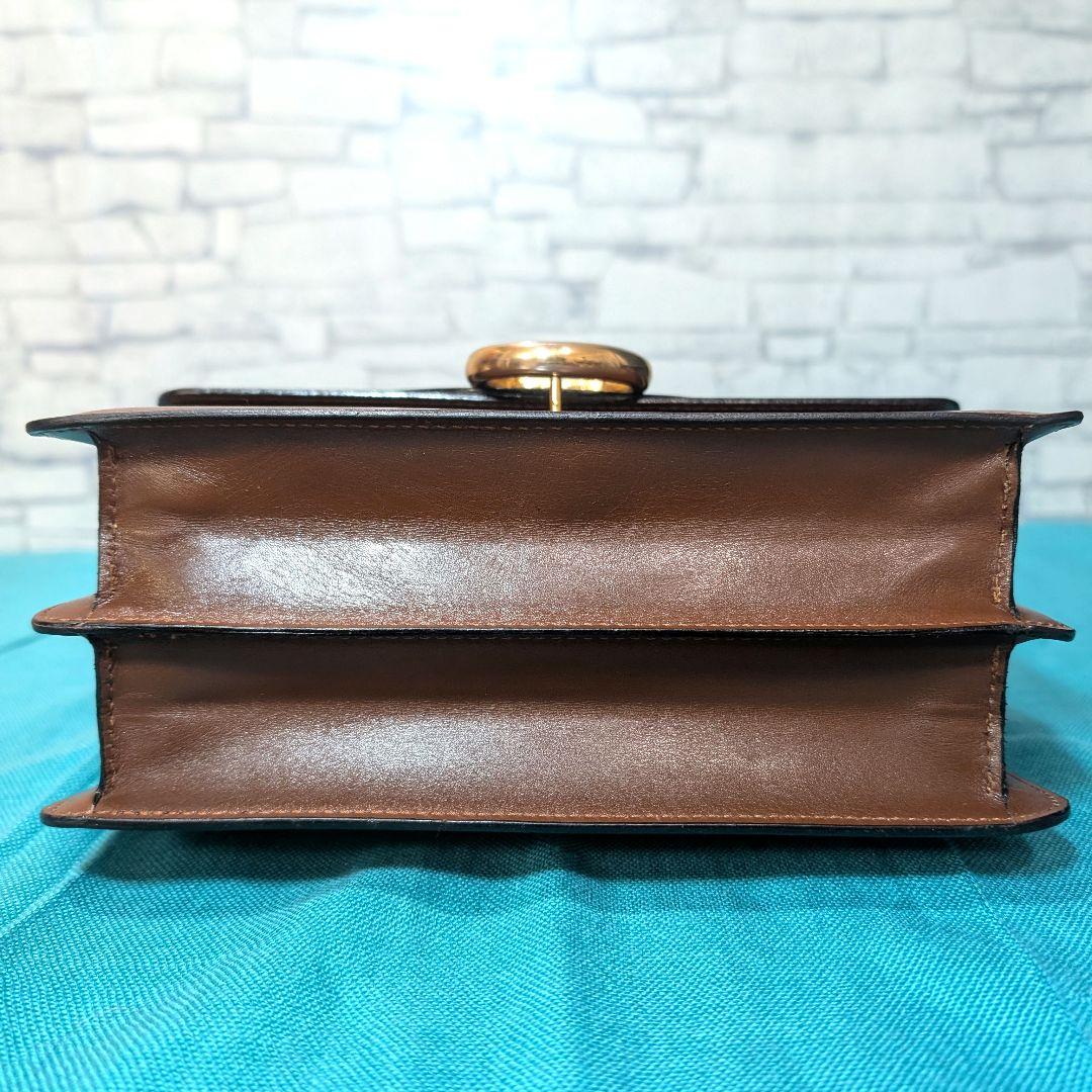 美品♥希少♥セリーヌ ハンドバッグ レザー ガンチーニ フォーマル CELINE