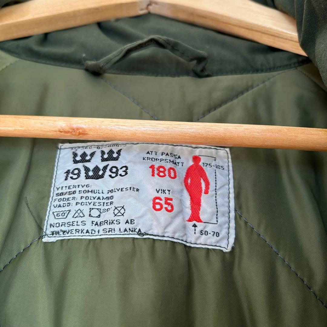 90s スウェーデン軍　m90 後期　実物　モッズコート　180/65
