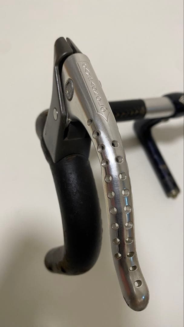 Cinelli アルミハンドル&ステム 革巻きカンパレバー付き