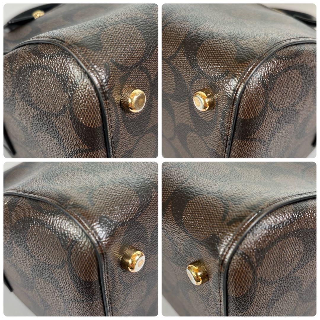 さとのりコーチ ミニボストン ショルダーバッグ 2way シグネチャー