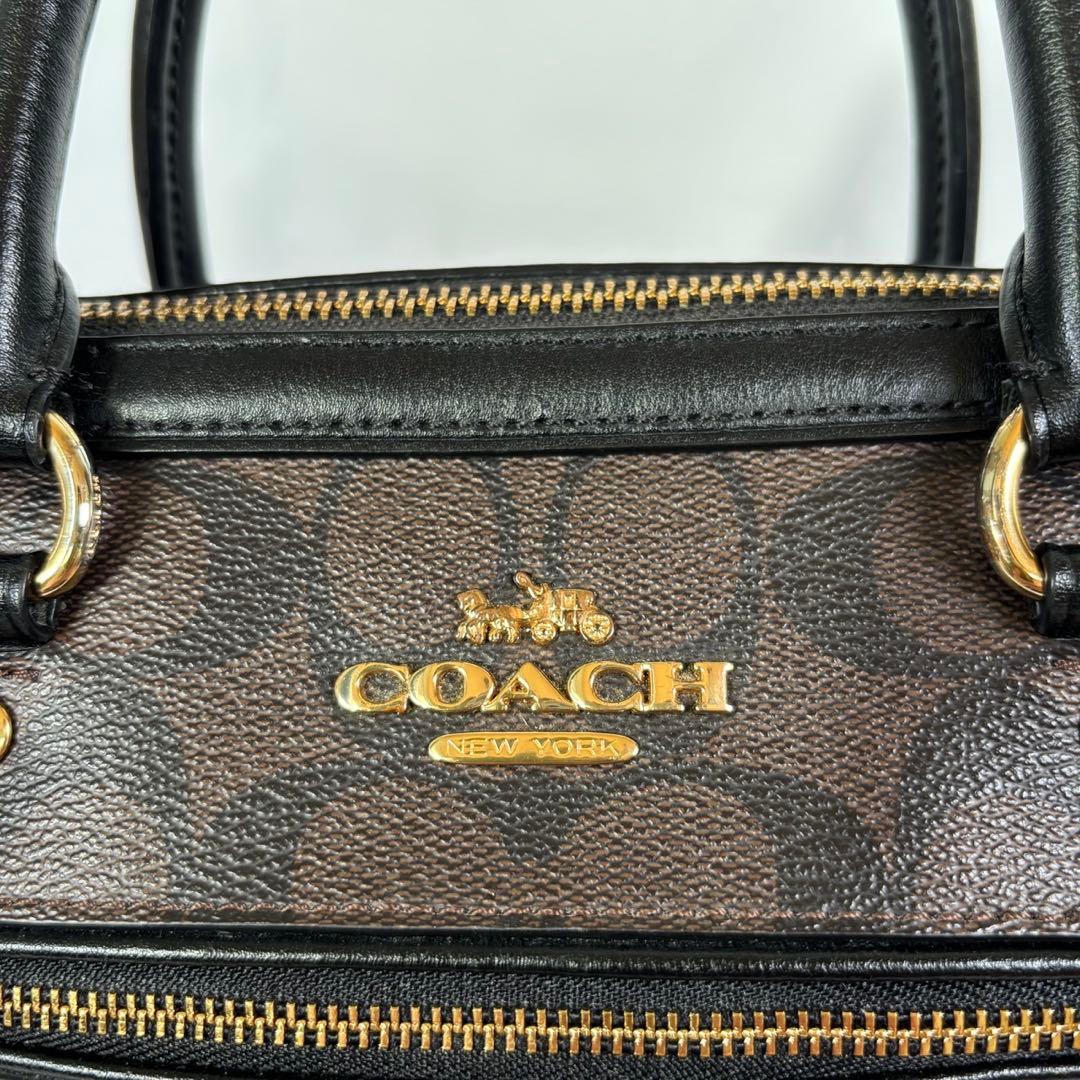 さとのりコーチ ミニボストン ショルダーバッグ 2way シグネチャー