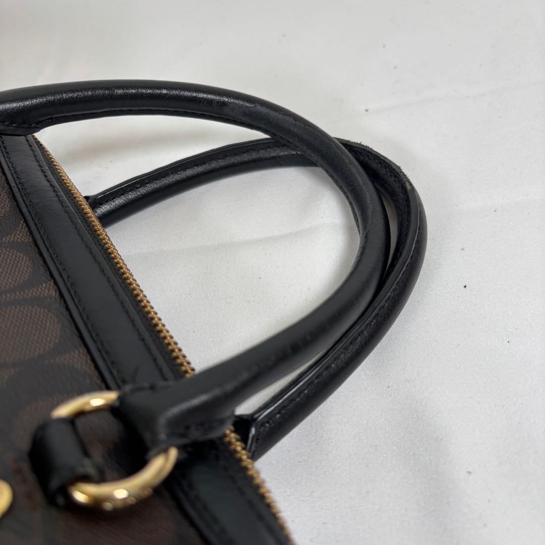 さとのりコーチ ミニボストン ショルダーバッグ 2way シグネチャー