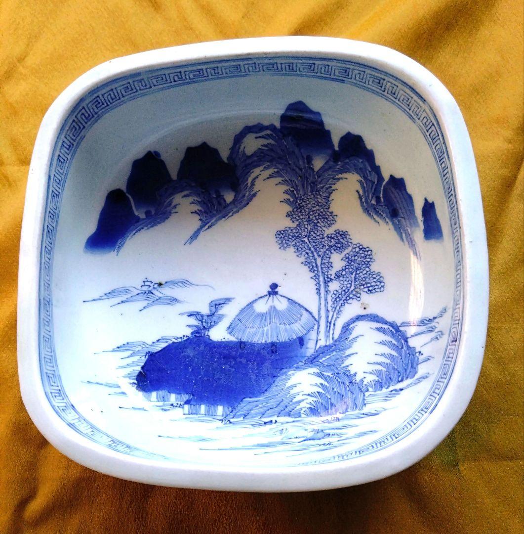 古伊万里の皿　3種類セット　骨董品　アンティーク　大皿　盛り皿　染付