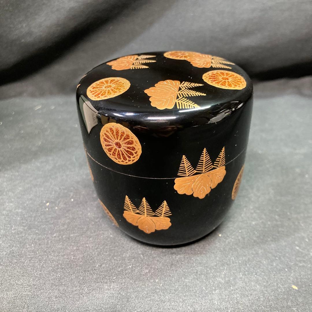 《竹内幸斎》大棗 高台寺蒔絵 金彩