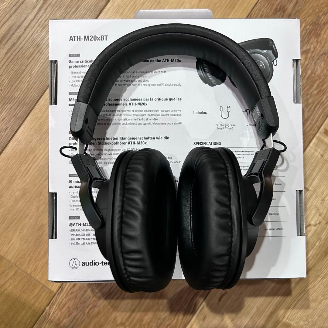 極美品 オーディオテクニカATH-M20xBT 最大60時間　ワイヤレス