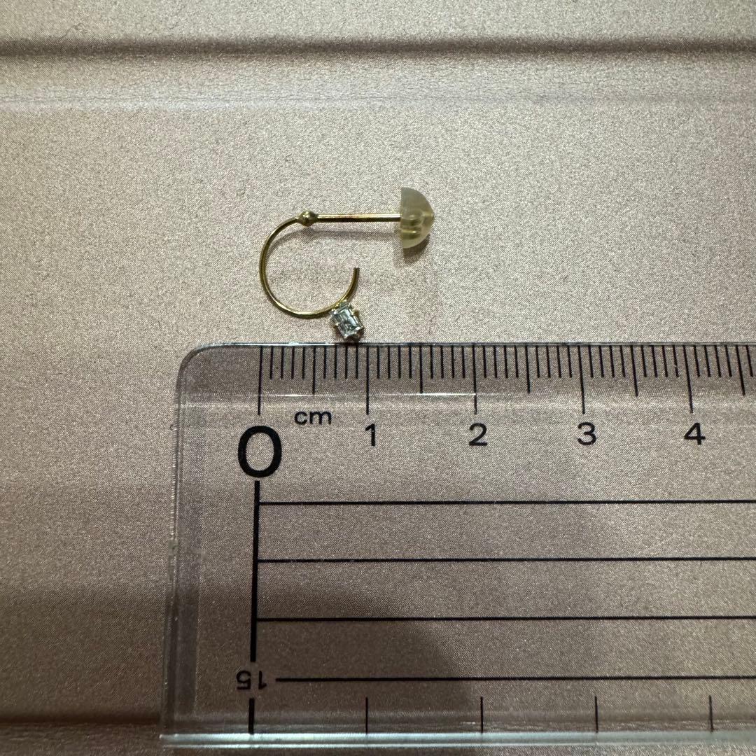 e.m. 18K フープピアス ダイヤモンド