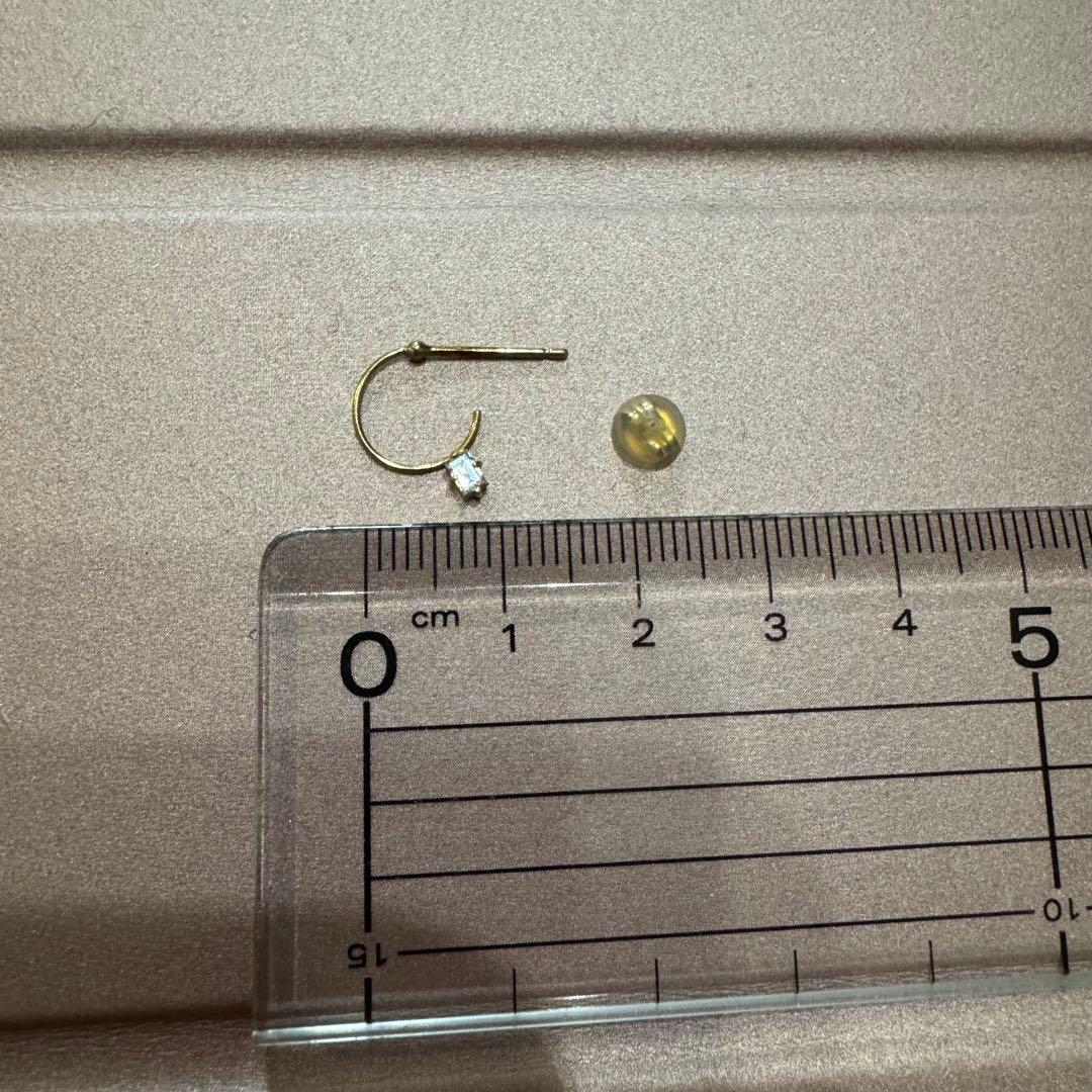 e.m. 18K フープピアス ダイヤモンド