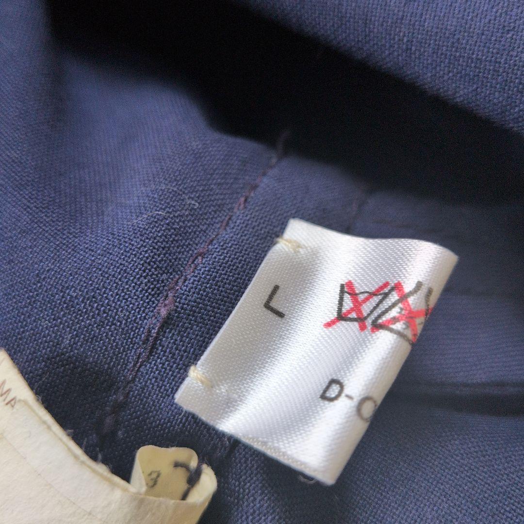 AGNONA アニオナ　長袖シャツ　ウール　スーツ素材　イタリア製　ネイビー