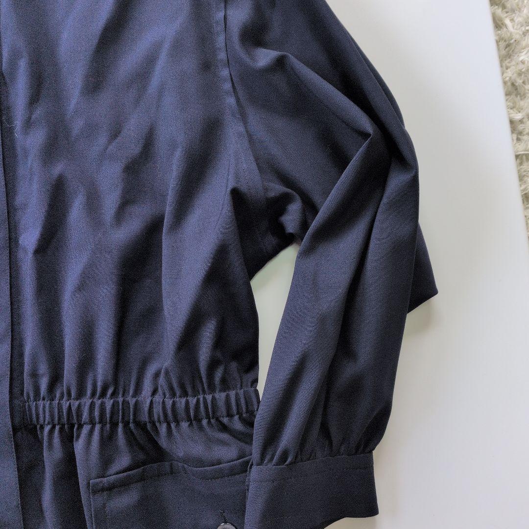 AGNONA アニオナ　長袖シャツ　ウール　スーツ素材　イタリア製　ネイビー