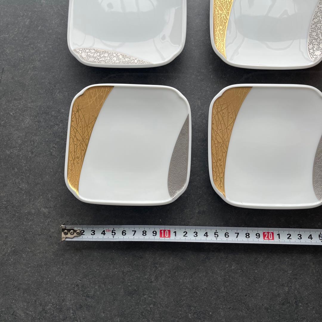 ノリタケ ダイヤモンドコレクション 金閣銀閣 銘々皿