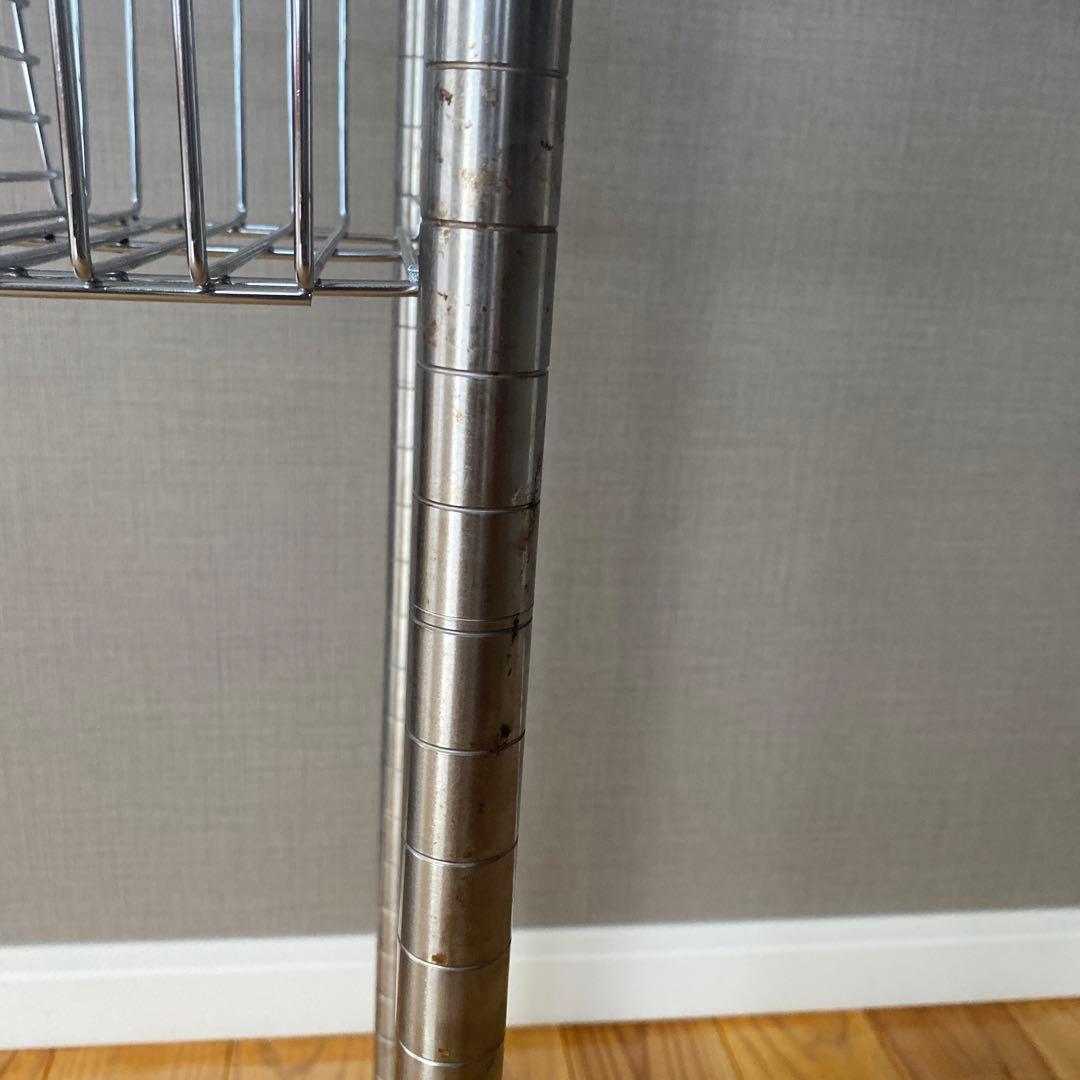 エレクター　アクリル天板　2枚バスケット2つ付き　30cm 90cm