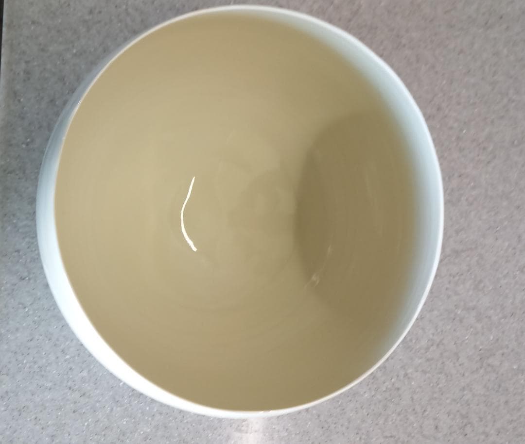 瀬戸焼　藤井憲之　白磁大鉢　26.5cm