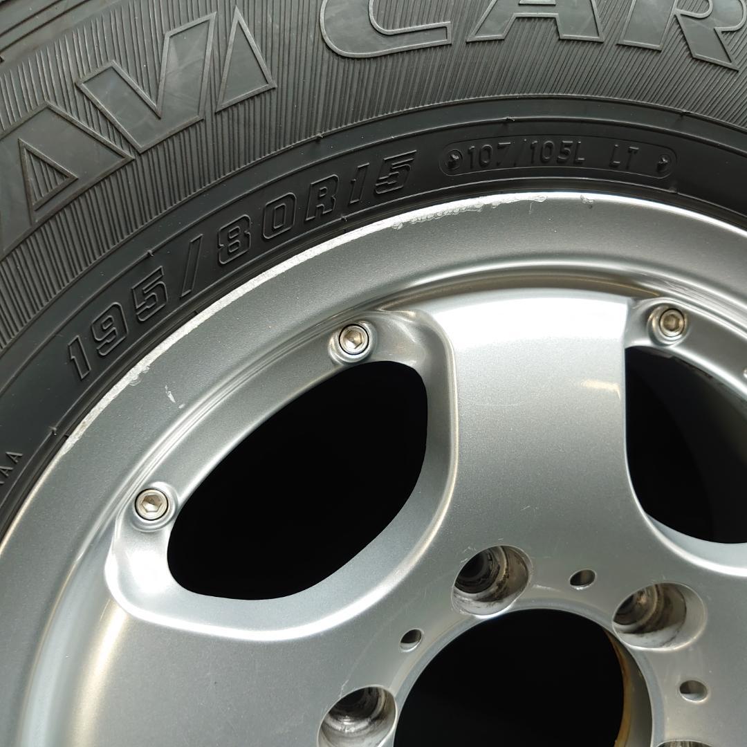 社外アルミ 冬 195/80Ｒ15 107/105L LT 200系 ハイエース