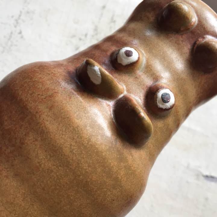 《難あり特価》《希少》Lisa Larson/STORA ZOO (カバと鳥)