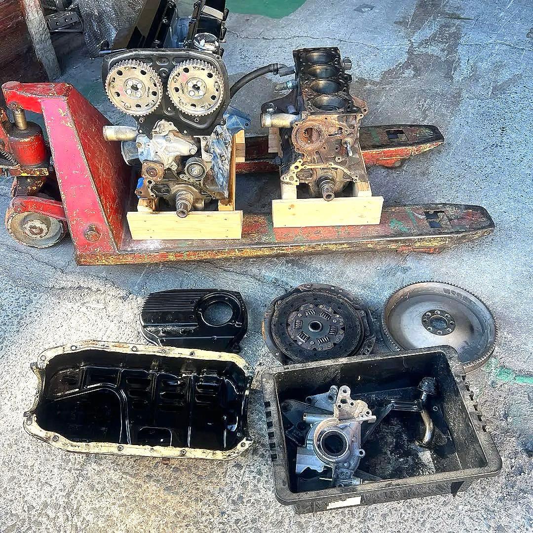 メカチューン エンジン 2機 日産CA18 機械式 ターボ 本体 シルビア