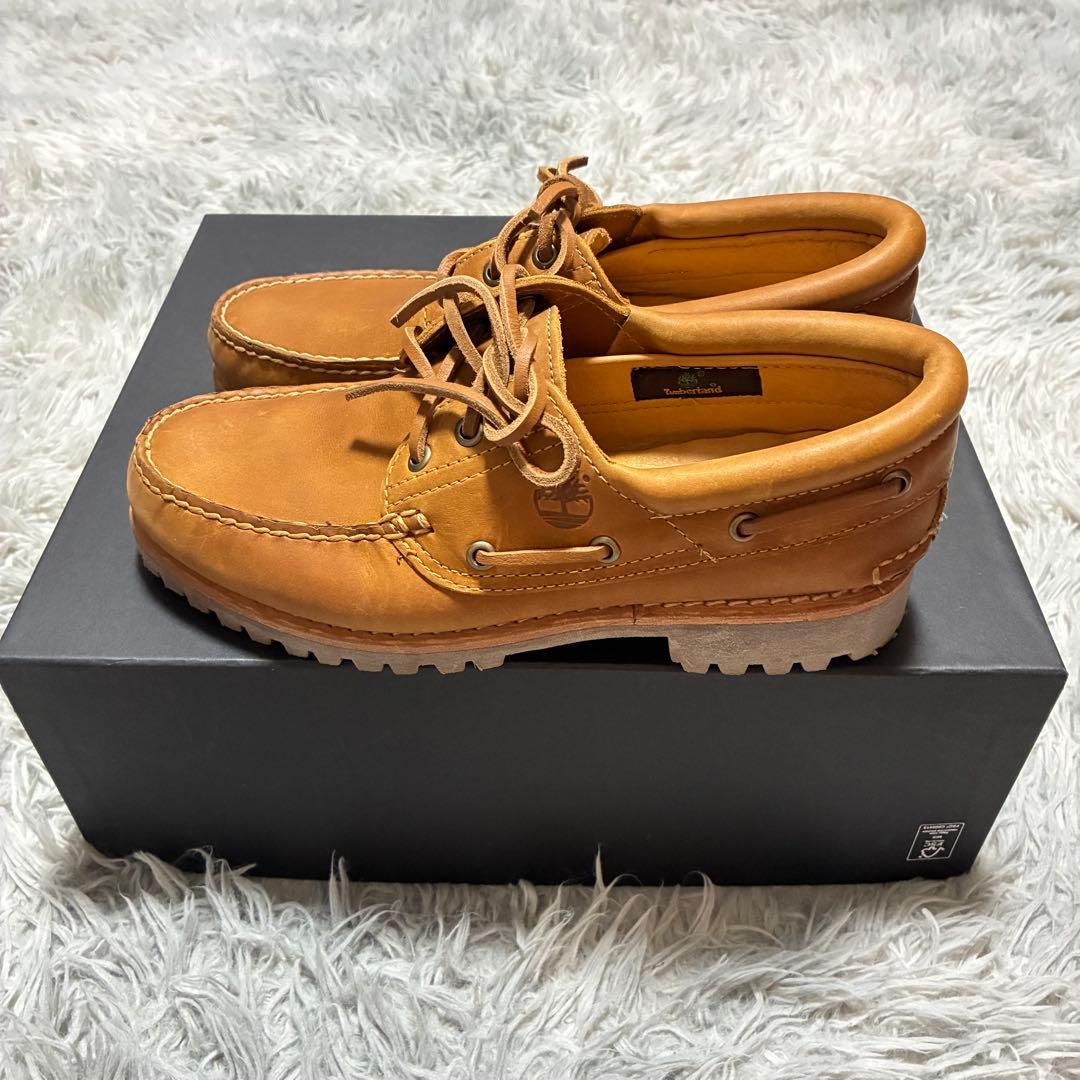 【未使用美品】Timberland 本革3Eye 25.5〈定価23,100円〉