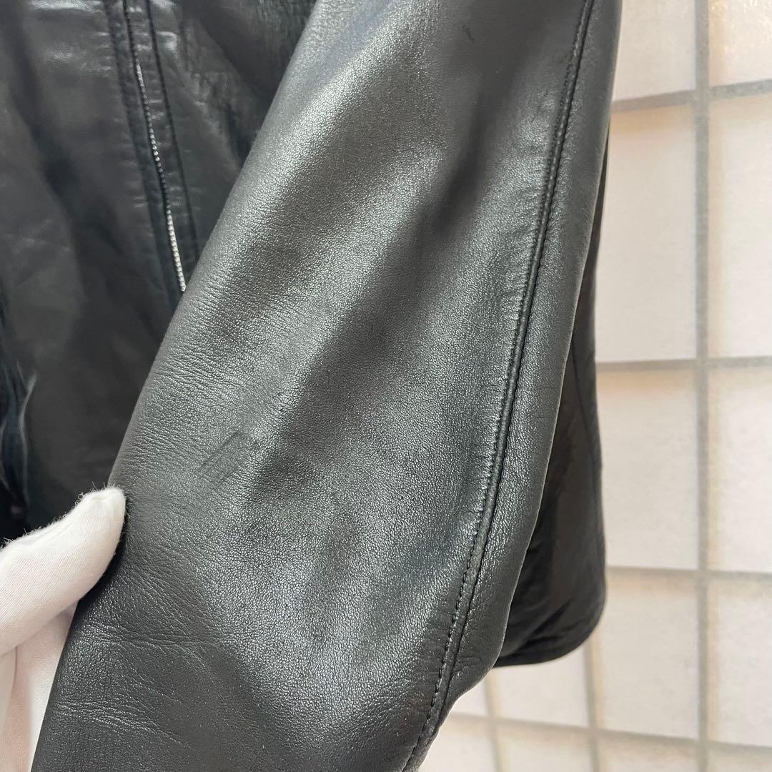 【内張り破れ】クロムハーツ レザー シングルライダース レディースM