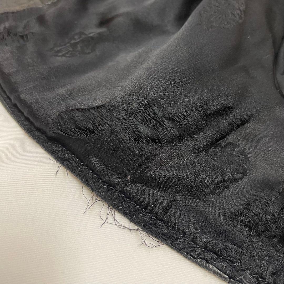 【内張り破れ】クロムハーツ レザー シングルライダース レディースM