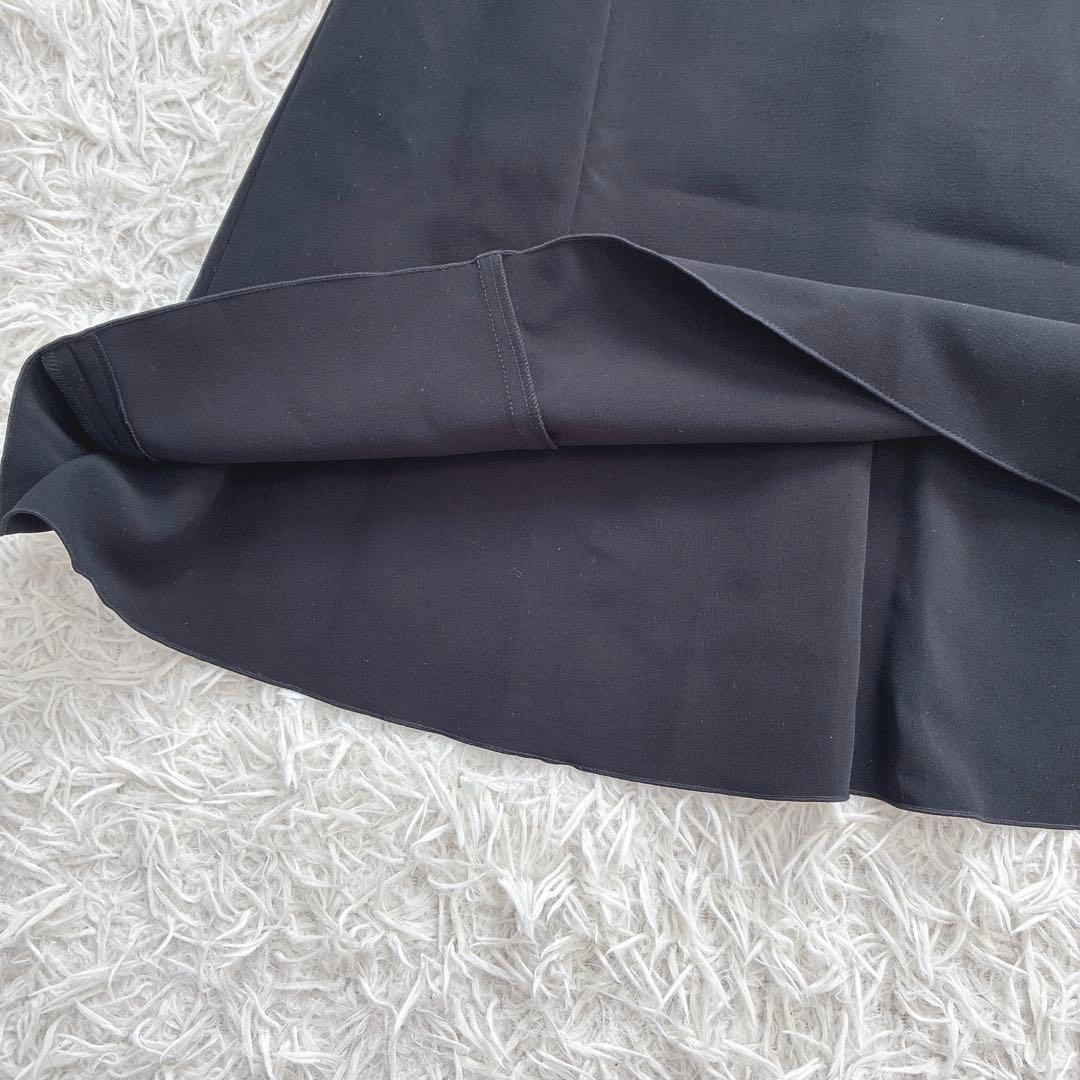 フォクシーニューヨーク FOXEY ノースリーブ フレアワンピース 黒 38