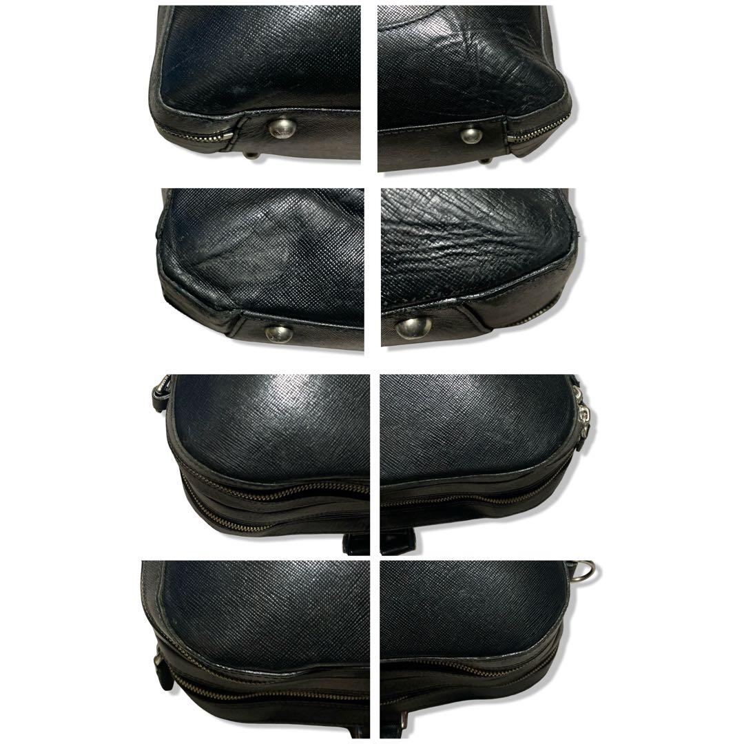 ペッレモルビダ　ビジネスバッグ　キャピターノ　2層　A4収納可　レザー　ブラック