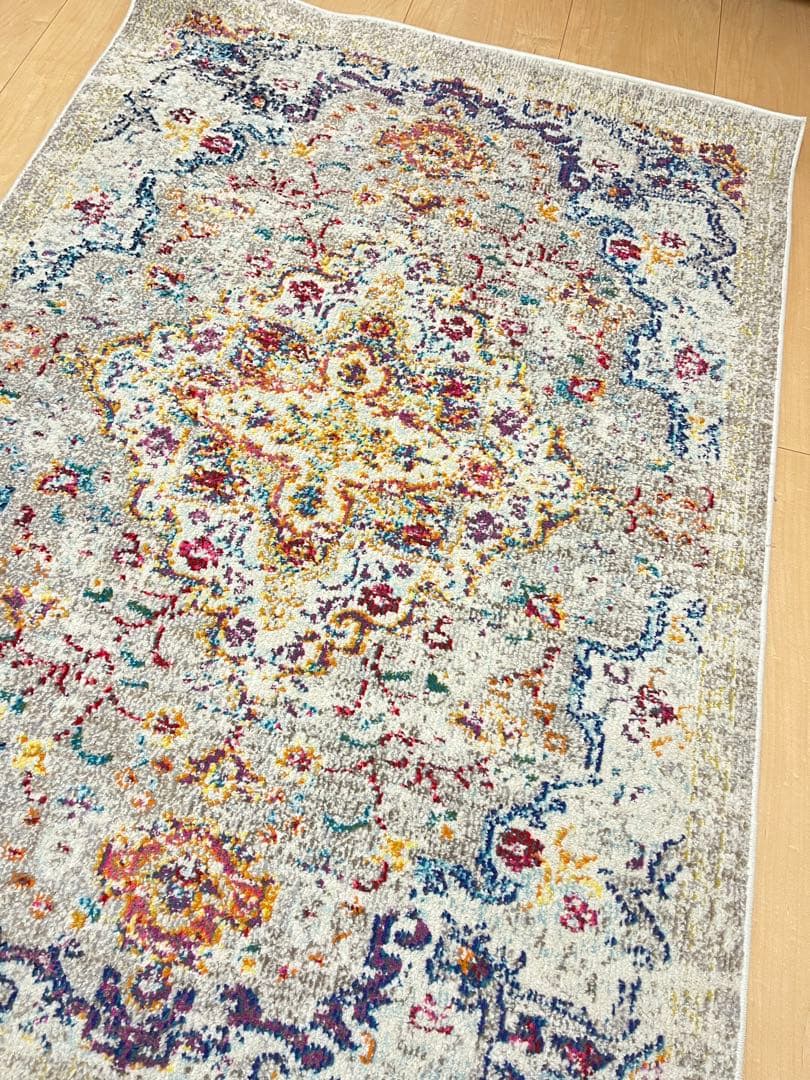 【kanademono】FloralVinesTribalRug120×170