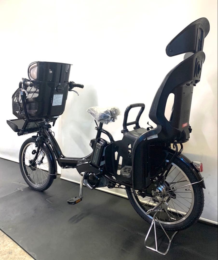 1年保証 送料無料　ブリヂストン　20インチ 子供乗せ　黒色　電動アシスト自転車