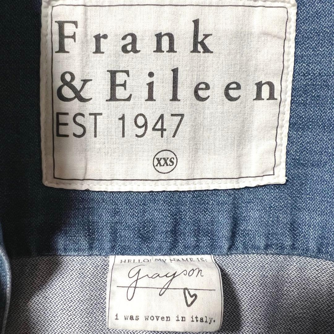 ❤️ダメージ加工❤️フランク&アイリーン デニムシャツ GRAYSON ハート刺繍