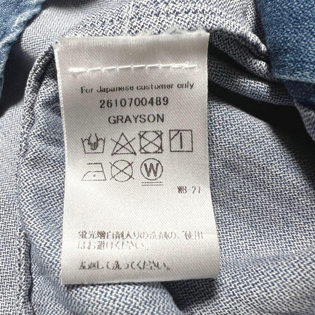 ❤️ダメージ加工❤️フランク&アイリーン デニムシャツ GRAYSON ハート刺繍