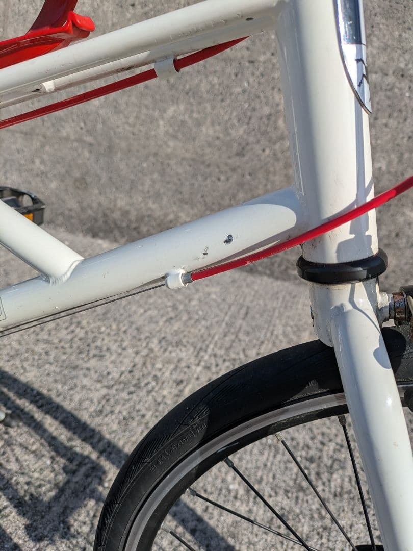 ブルーノ ミニベロ 20インチ ホワイト/レッド