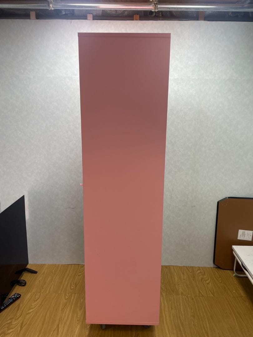 K♢153 Arne 本棚 ピンク一列６段 H-001 未使用アウトレット