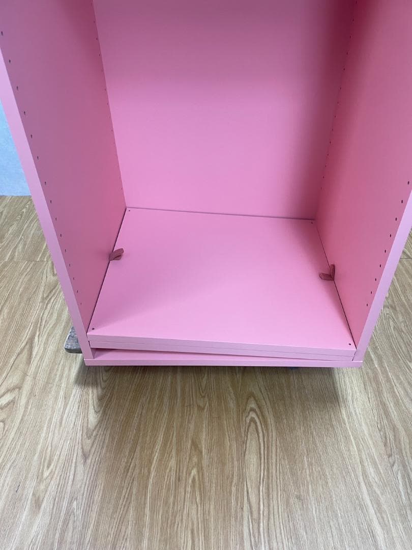 K♢153 Arne 本棚 ピンク一列６段 H-001 未使用アウトレット
