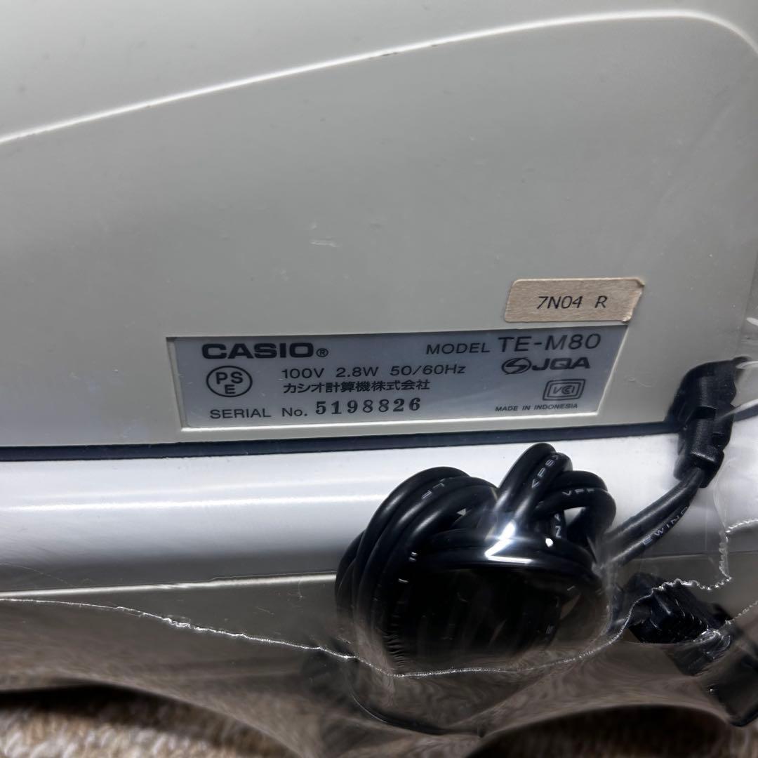 【美品・動作確認済】カシオレジスター TE-M80 人気機種感熱紙　CASIO