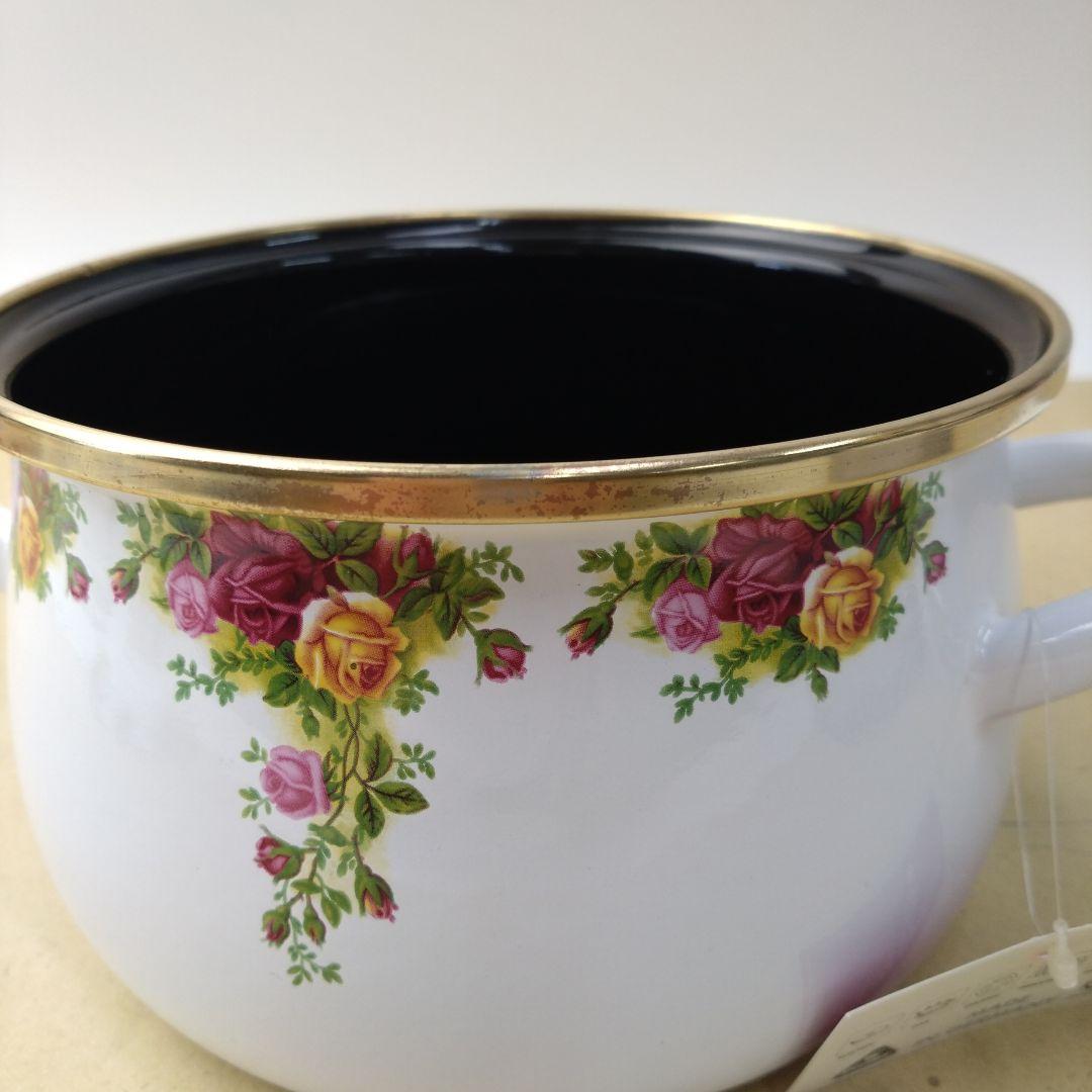 ロイヤル・アルバート　オールドカントリーローズ　深型両手鍋16cm　10