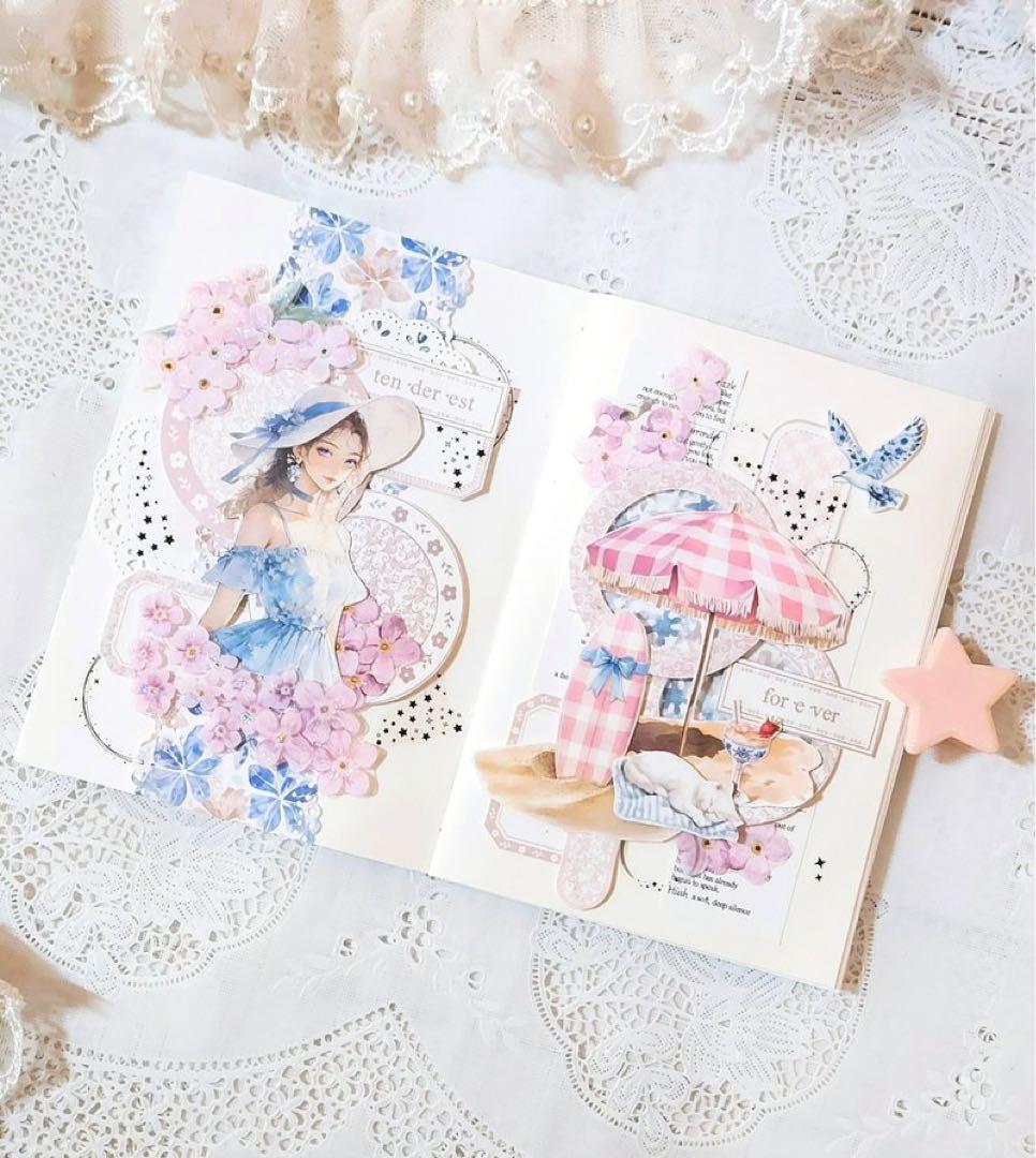 コラージュ素材　紙もの　素材紙　【2546】