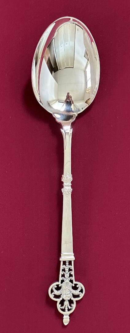参考90万円 クリストフル ルネッサンス スターリングシルバーサービングスプーン